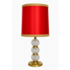 Kryształowa lampa stołowa Mid Century Modern lata 70